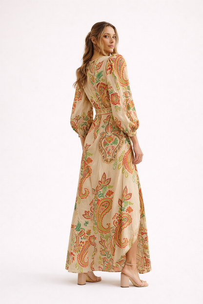 Abito Lungo Donna Motivo Paisley