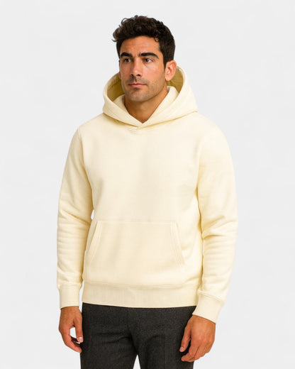 Felpa Uomo con Cappuccio in Pile Cotone Pesante Calda