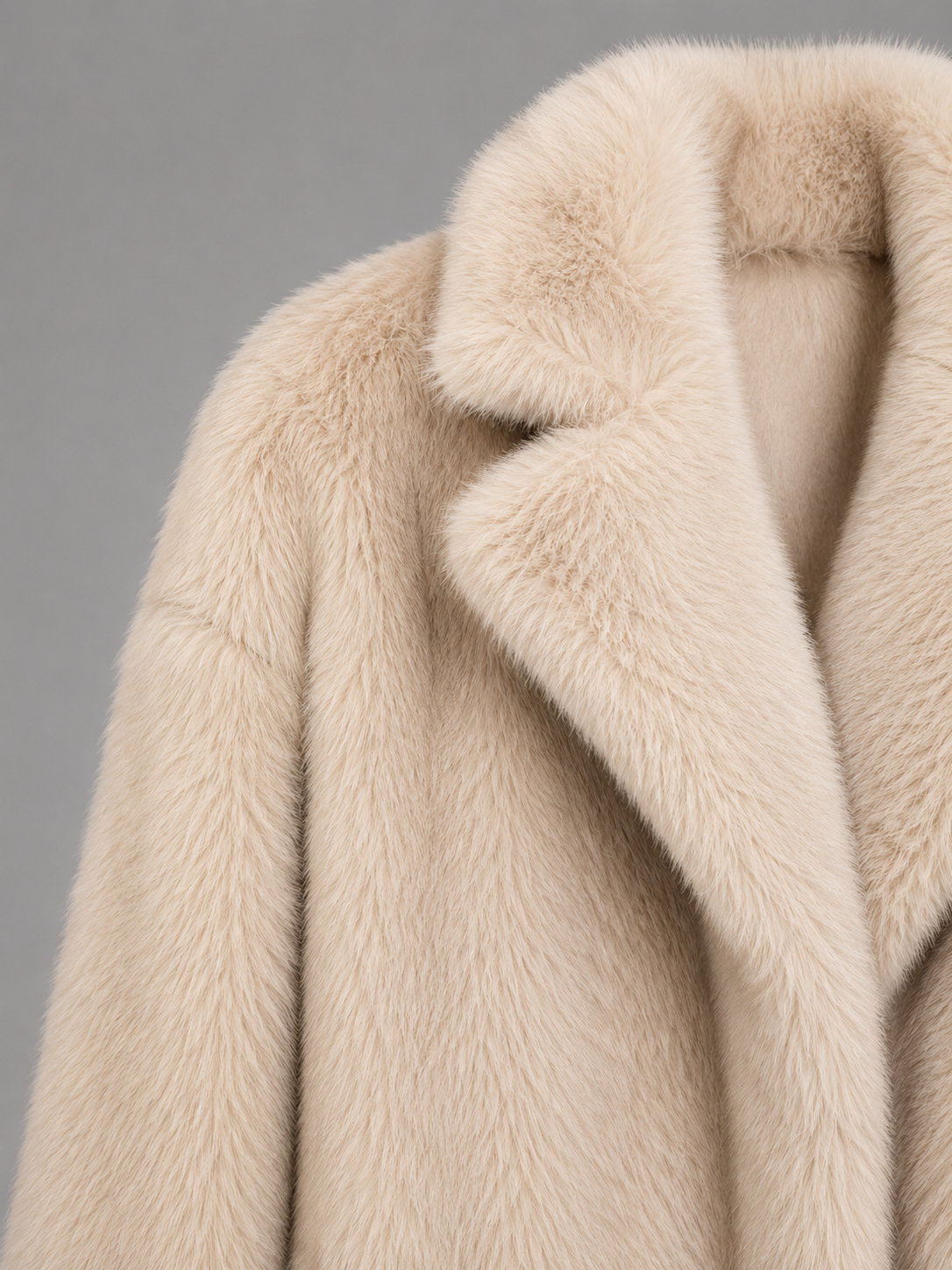 Cappotto Oversize Donna in Pelliccia Sintetica