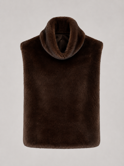Gilet Donna Reversibile in Pelliccia Sintetica