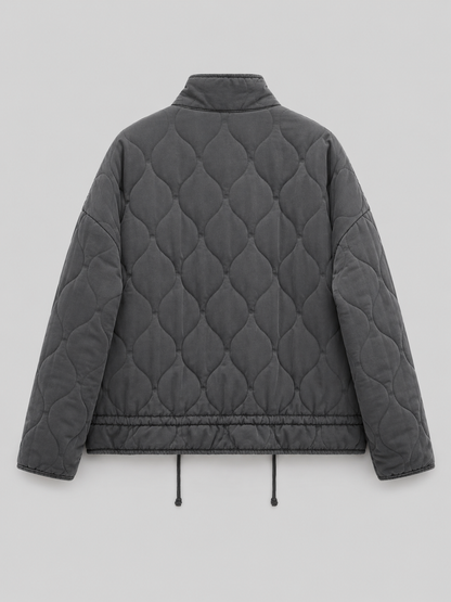 Giacca Utility Donna Trapuntata a Rombi