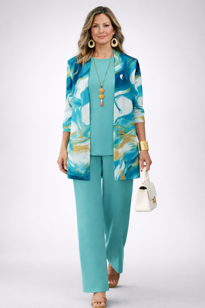 Ginevra | Completo Donna 3 Pezzi Blu