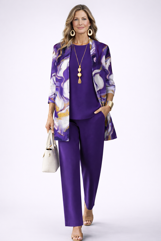Gavina | Completo Donna 3 Pezzi Viola