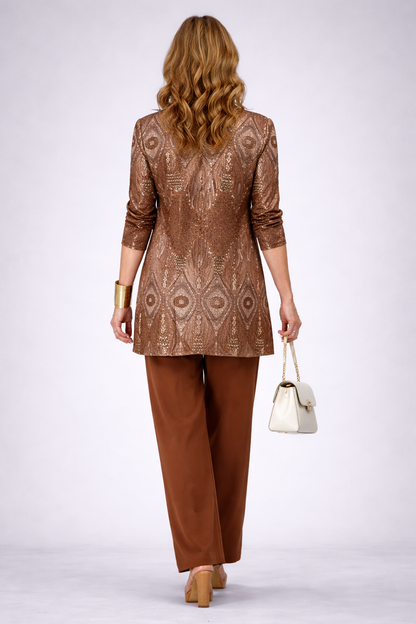Gilda | Completo Donna 3 Pezzi Marrone