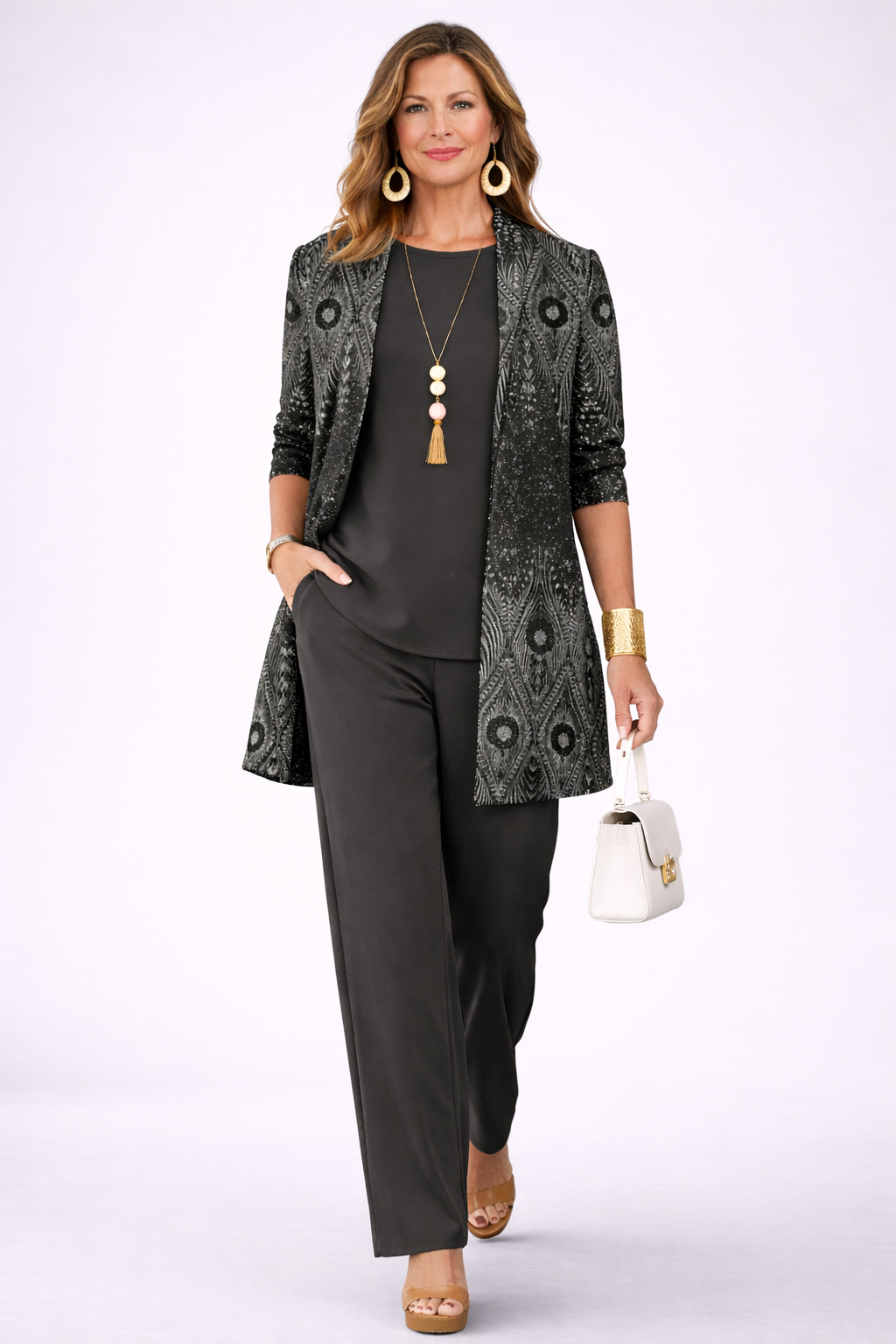 Elettra | Completo Donna 3 Pezzi Nero