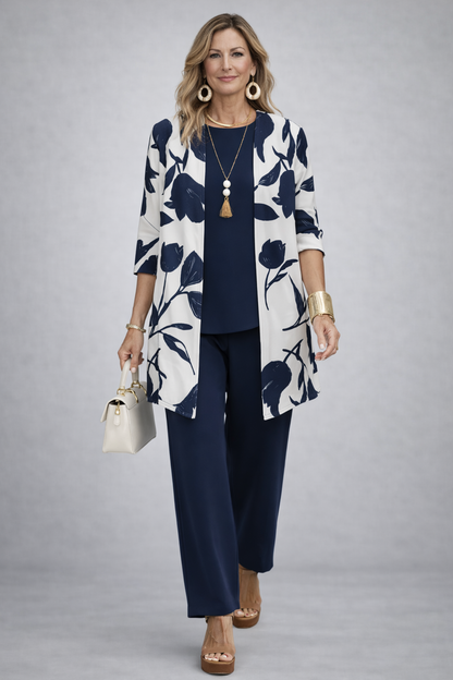 Evelina | Completo Donna 3 Pezzi Blu