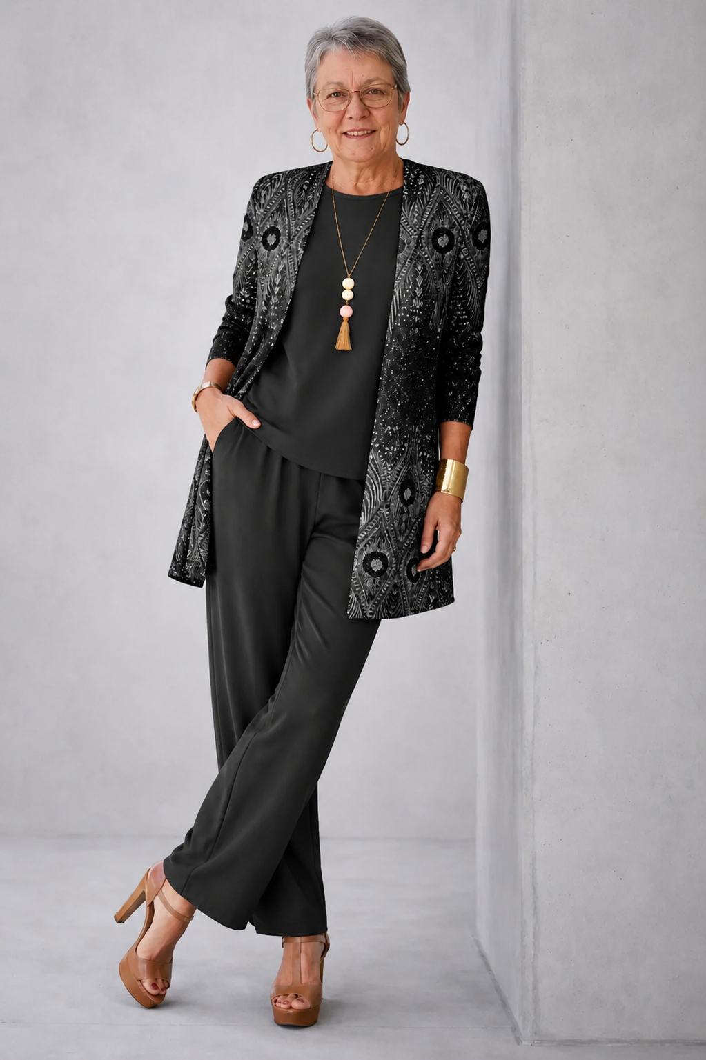 Elettra | Completo Donna 3 Pezzi Nero