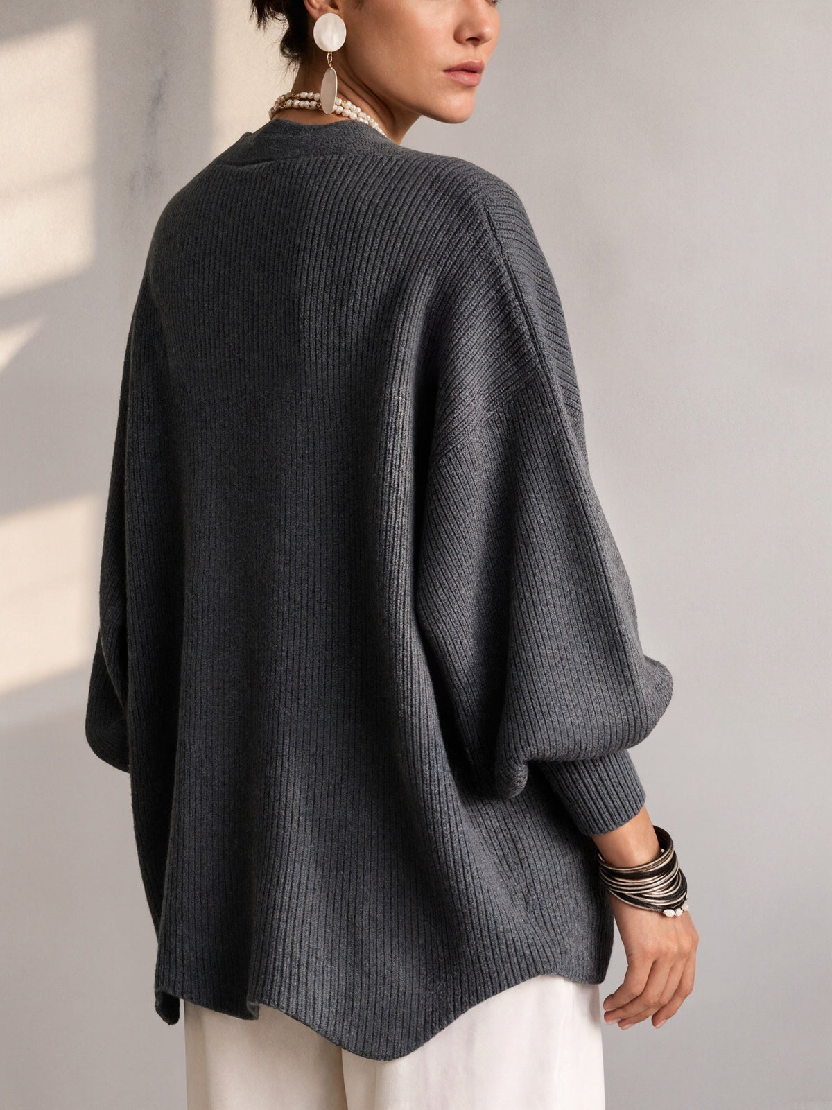 Mercedes | Cardigan Donna con Bottoni e Scollo a V