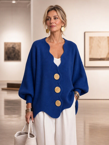 Mercedes | Cardigan Donna con Bottoni e Scollo a V