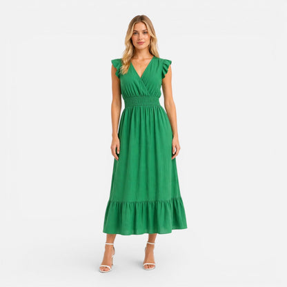 Abito Midi Donna in Cotone a Portafoglio