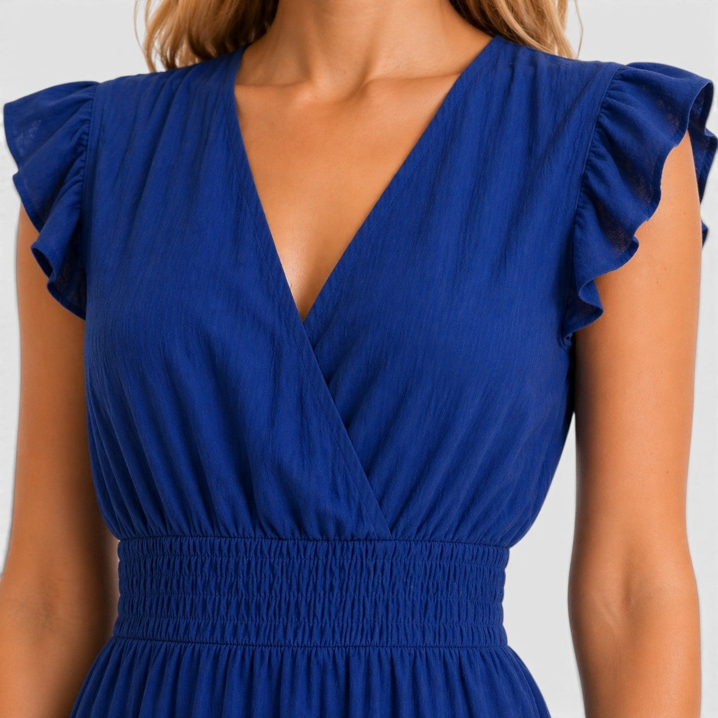 Abito Midi Donna in Cotone a Portafoglio