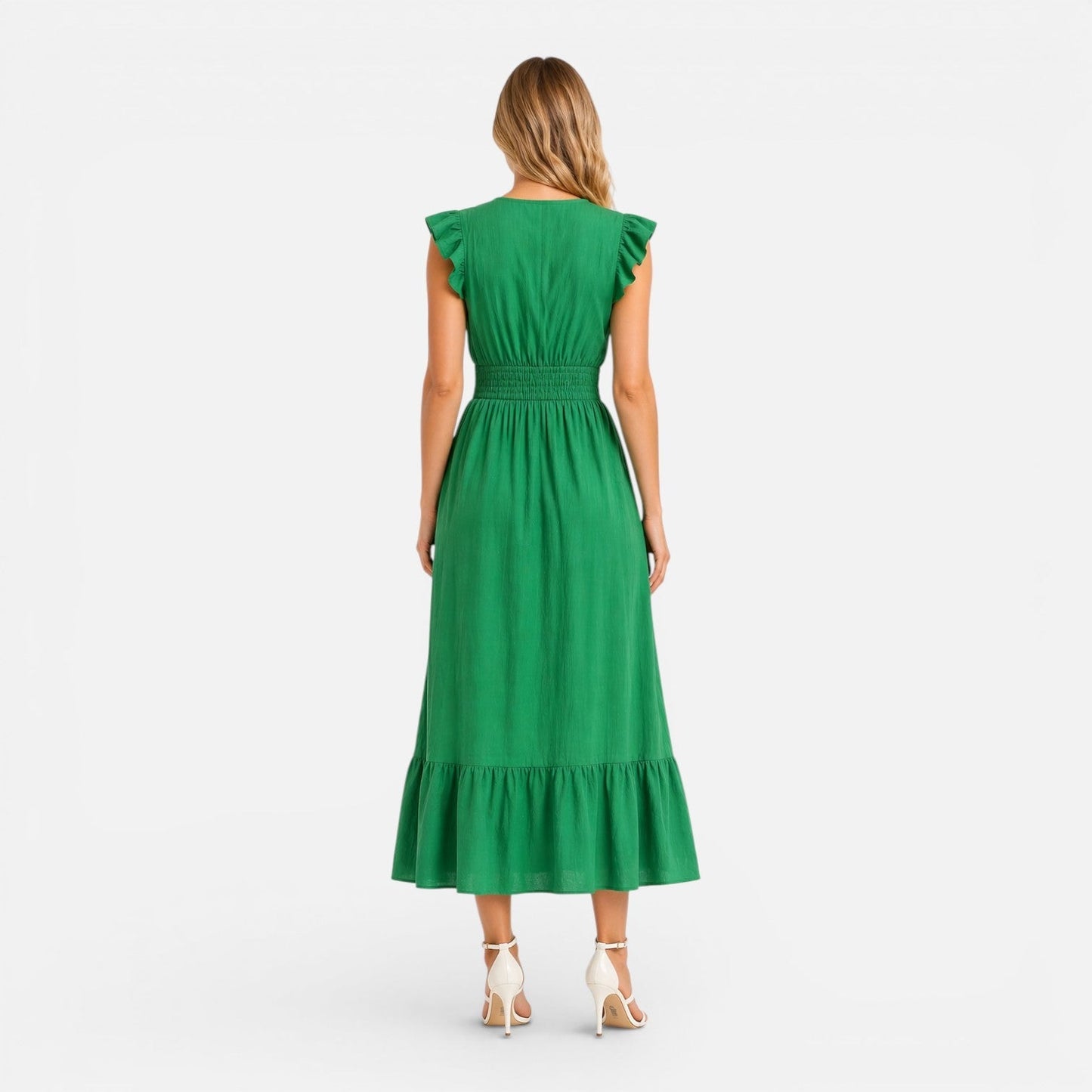 Abito Midi Donna in Cotone a Portafoglio