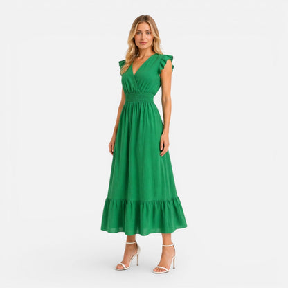 Abito Midi Donna in Cotone a Portafoglio