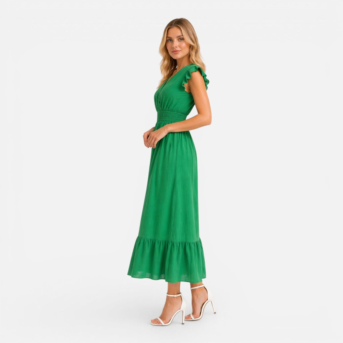 Abito Midi Donna in Cotone a Portafoglio