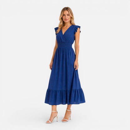 Abito Midi Donna in Cotone a Portafoglio