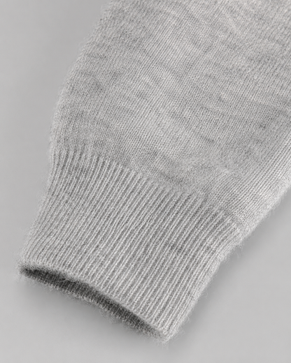 Maglione Uomo con Cappuccio in Lana Merino Full Zip Leggero