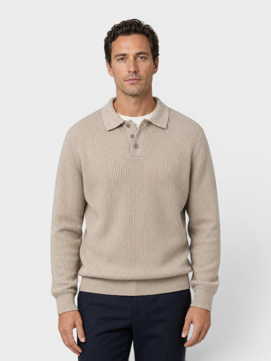 Maglione Polo Uomo a Coste