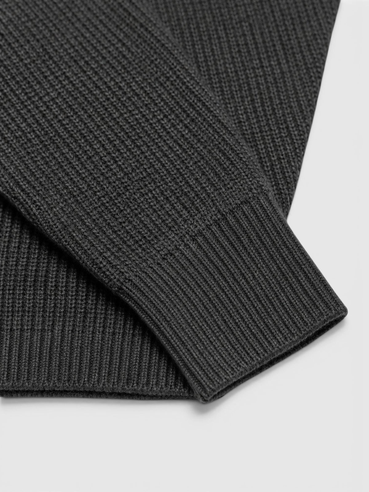 Maglione Polo Uomo in Maglia a Coste Maniche Lunghe