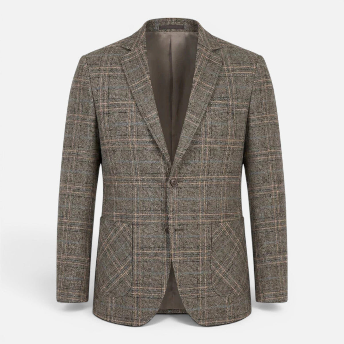 Blazer Uomo a Quadri Slim Fit