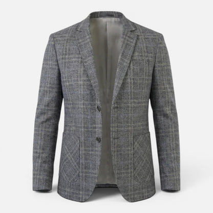Blazer Uomo a Quadri Slim Fit