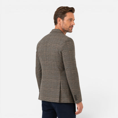 Blazer Uomo a Quadri Slim Fit
