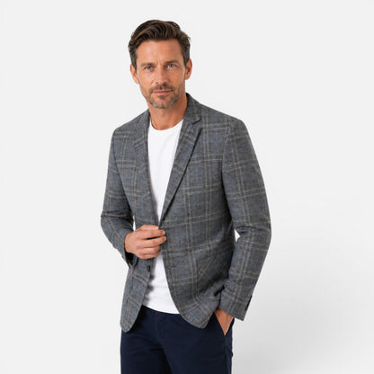 Blazer Uomo a Quadri Slim Fit