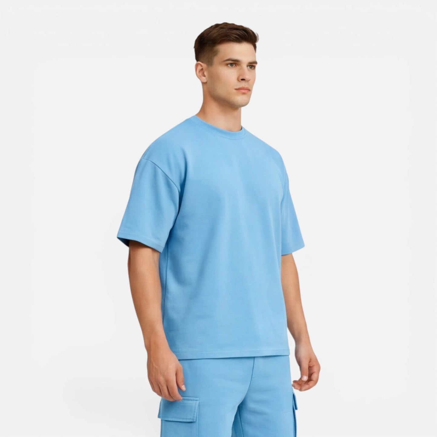 Completo Uomo T-Shirt e Pantaloncini Cargo Estivo Casual