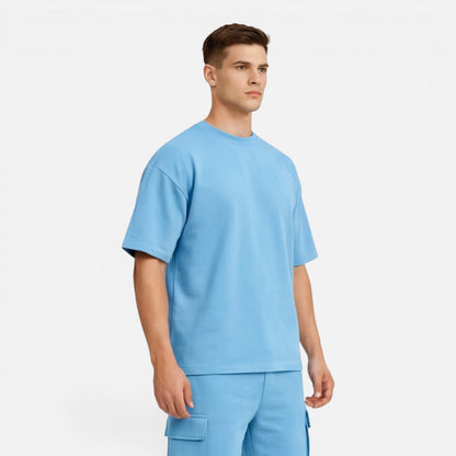 Completo Uomo T-Shirt e Pantaloncini Cargo Estivo Casual