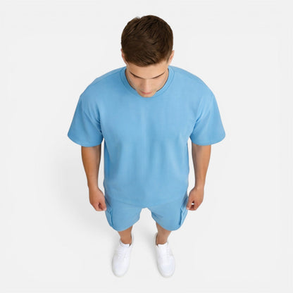 Completo Uomo T-Shirt e Pantaloncini Cargo Estivo Casual