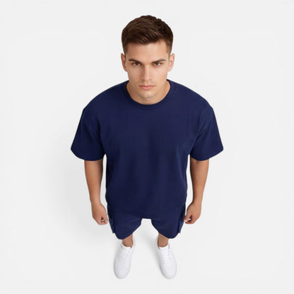 Completo Uomo T-Shirt e Pantaloncini Cargo Estivo Casual