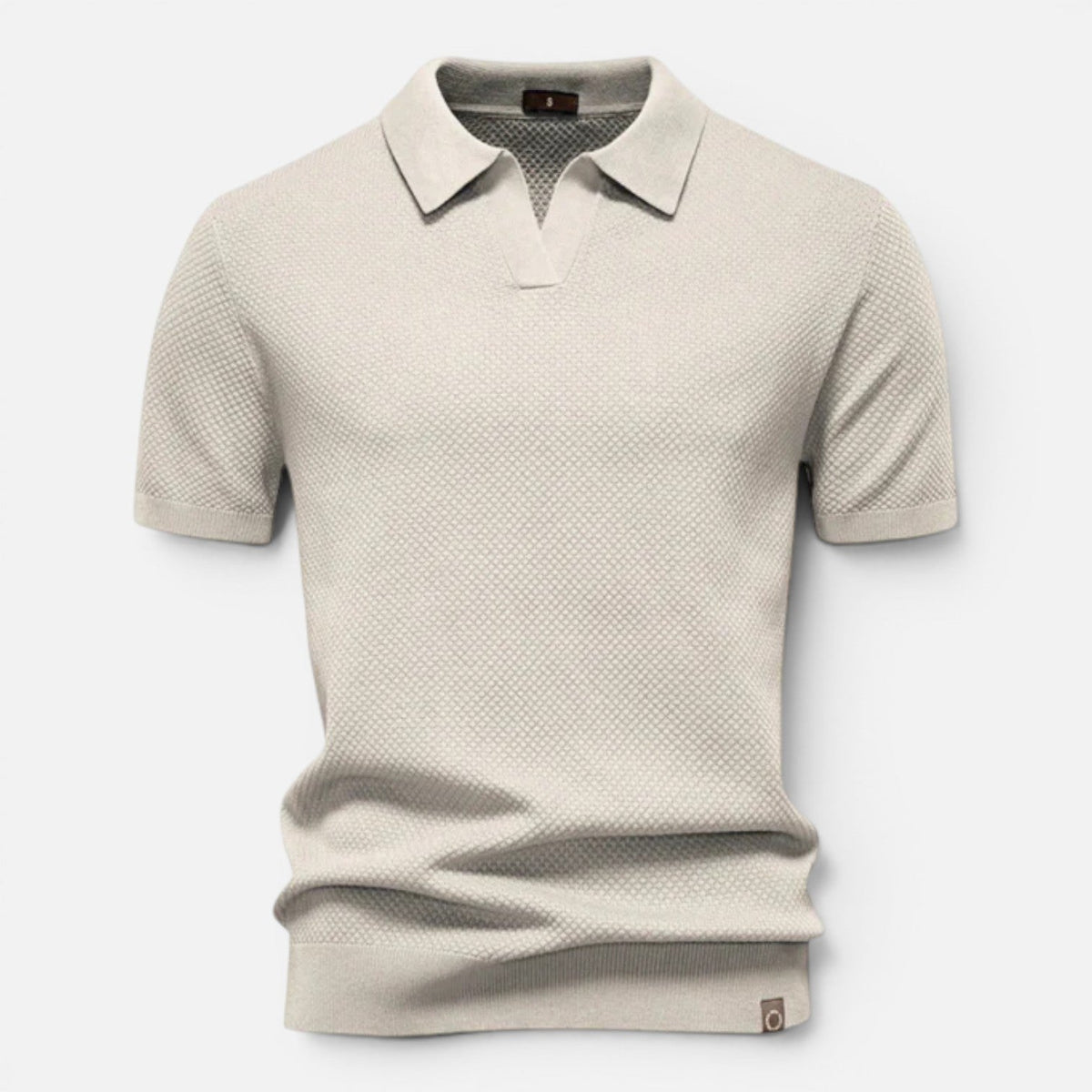 Polo Uomo Slim Fit in Maglia Traspirante Leggera Manica Corta