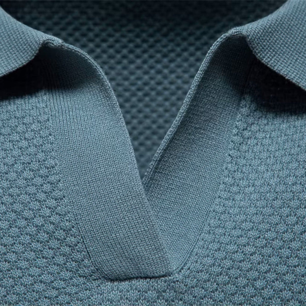 Polo Uomo Slim Fit in Maglia Traspirante Leggera Manica Corta