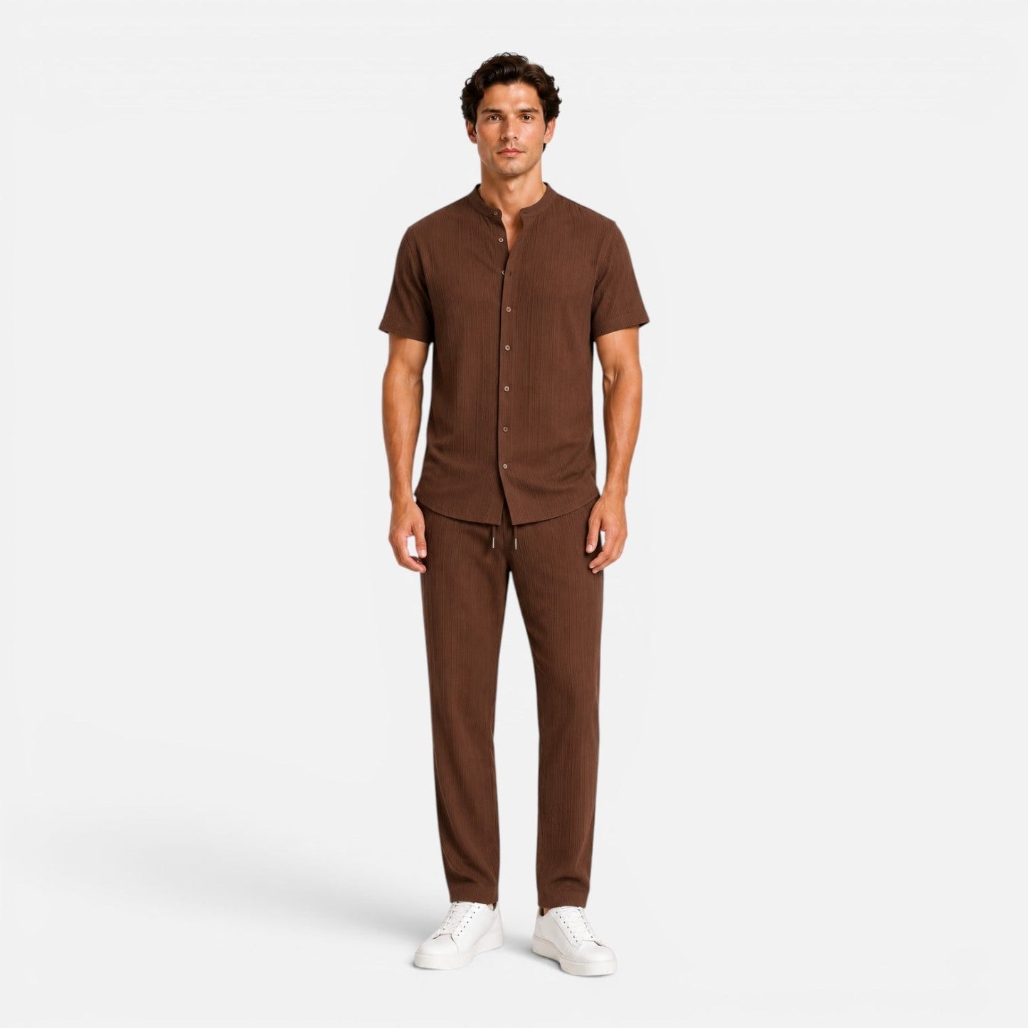 Completo Uomo Estivo Camicia e Pantaloni Leggeri