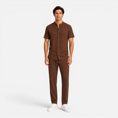 Completo Uomo Estivo Camicia e Pantaloni Leggeri