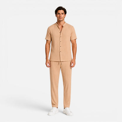 Completo Uomo Estivo Camicia e Pantaloni Leggeri