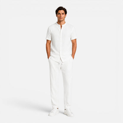 Completo Uomo Estivo Camicia e Pantaloni Leggeri