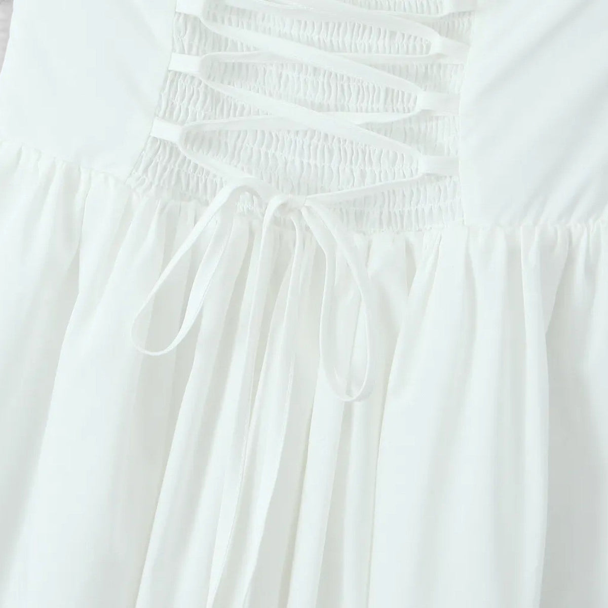 Abito Midi Donna Corsetto con Schiena Aperta