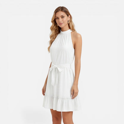 Abito Mini Donna con Collo all'Americana