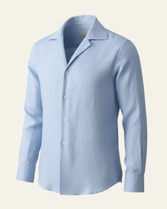 Camicia Uomo in Lino dal Taglio Fluido