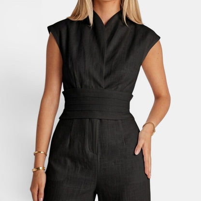 Tuta Donna Elegante Drappeggiata