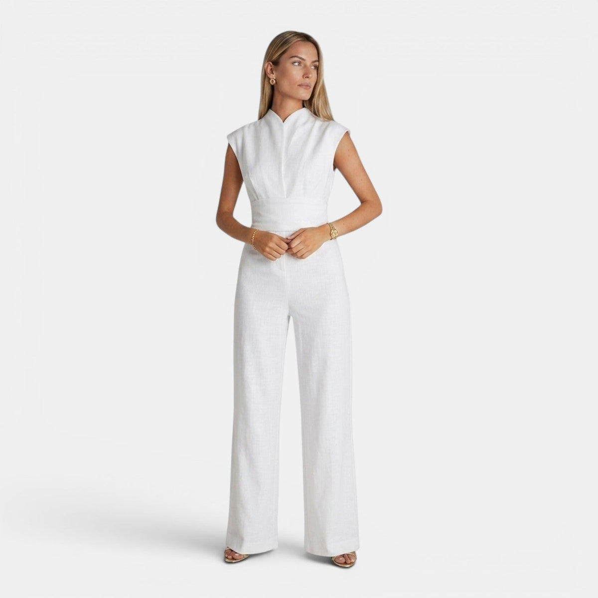 Tuta Donna Elegante Drappeggiata