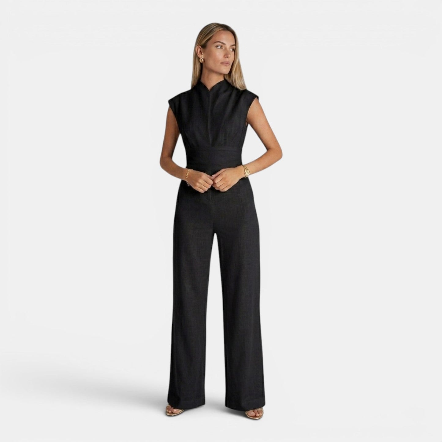Tuta Donna Elegante Drappeggiata