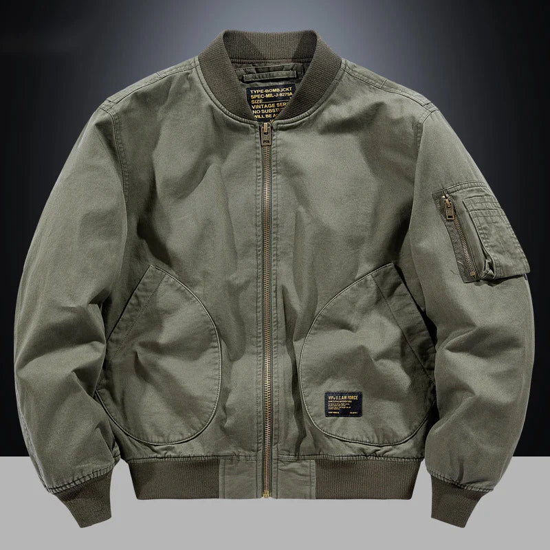 Bomber Uomo Vintage con Zip Metallica