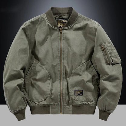 Bomber Uomo Vintage con Zip Metallica