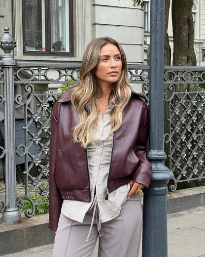Giacca Donna in Pelle Sintetica