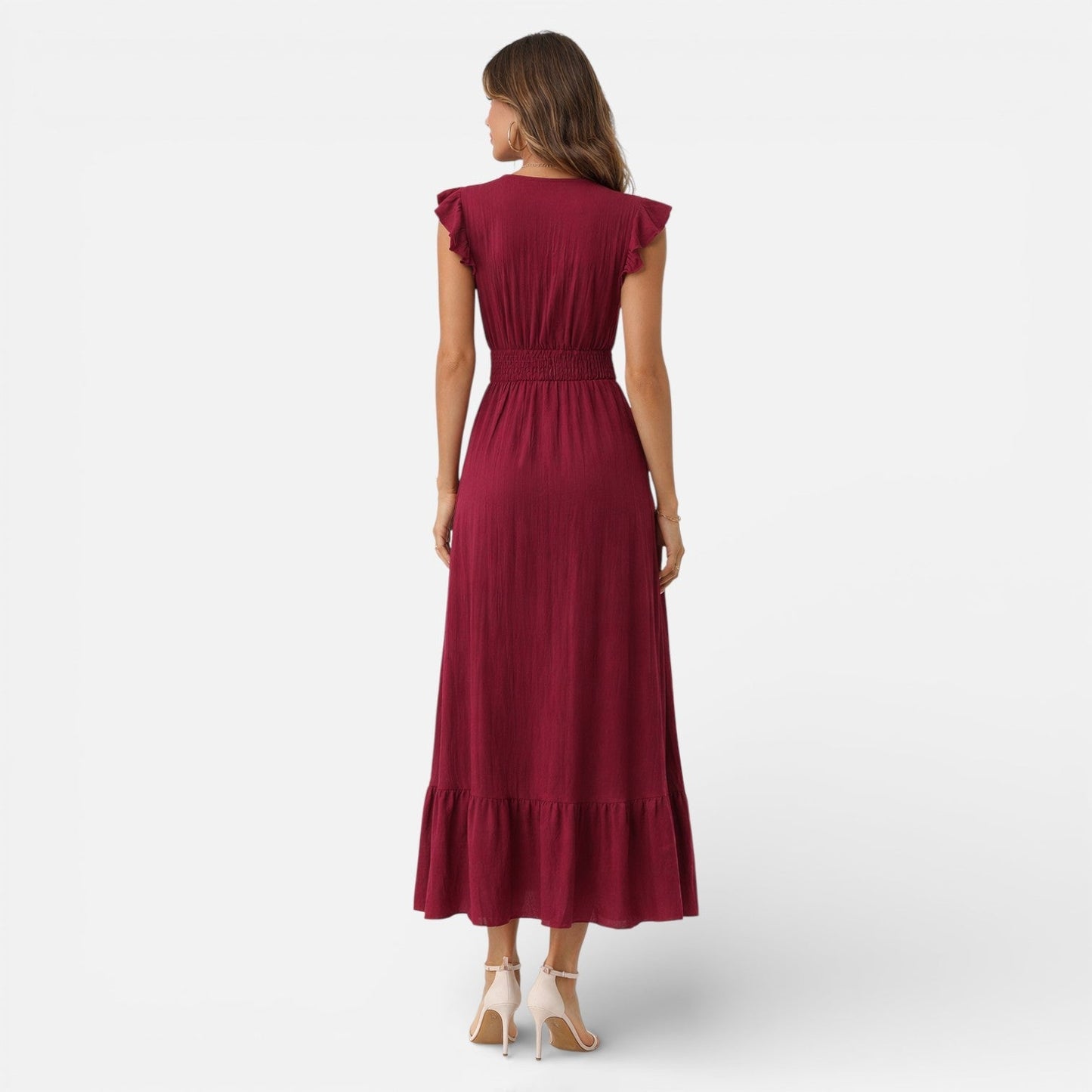Abito Lungo Donna a Portafoglio Smanicato
