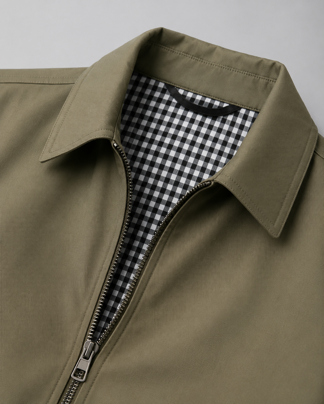 Giacca Harrington Uomo con Fodera a Quadri