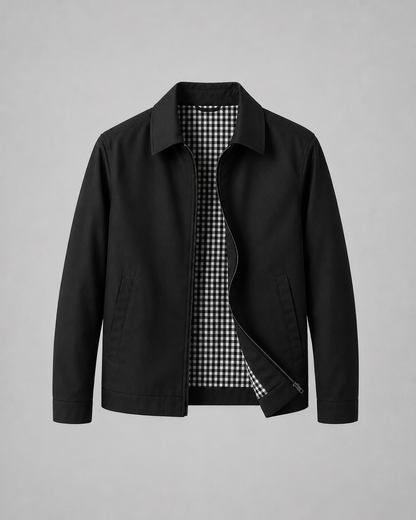Giacca Harrington Uomo con Fodera a Quadri
