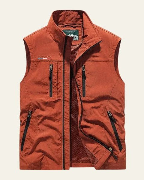 Gilet Cargo Uomo con Tasche