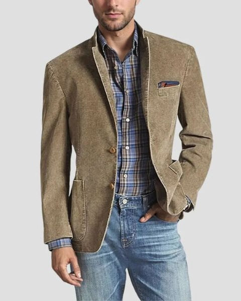 Blazer Uomo in Cotone Rilassato